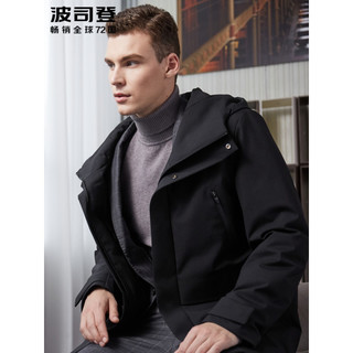 波司登outlets奥莱新款鹅绒轻运动休闲连帽男中款羽绒服B90141805
