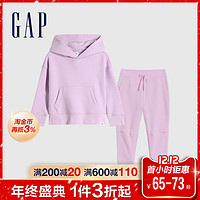 Gap 盖璞 女童碳素抓绒卫衣