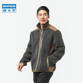 DECATHLON 迪卡侬 秋冬外套男羊羔绒夹克男工装外套秋装2021新款 OVH