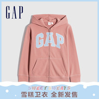 Gap男女童LOGO法式圈织软卫衣762922冬季新款童装潮