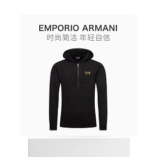 香港直邮EMPORIO ARMANI安普里奥·阿玛尼男士黑色经典LOGO款夹克