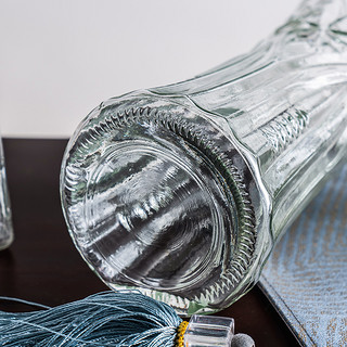 玻璃花瓶透明水养富贵竹百合花客厅插花摆件水竹子专用水培特大号
