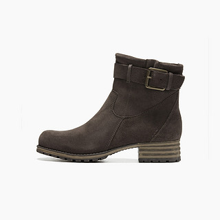 Clarks 其乐 Marana Amber马拉纳 艾波系列 女士短筒靴 261372344 褐灰色 35.5