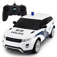 RASTAR 星辉 路虎遥控汽车儿童电动玩具越野车警察车带声光汽车礼盒