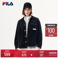 FILA 斐乐官方情侣外套 2021年冬季新款时尚保暖灯芯绒夹克男女