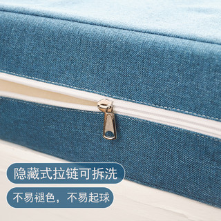 北极绒定做】海绵网红飘窗垫窗台垫卧室飘窗毯榻榻米阳台垫子四季（12cm厚海绵垫（定制款尺寸联系客服）、绅士蓝）