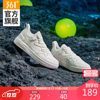 361°佩斯利丨361男鞋腰果花系列板鞋Q弹科技男女同款运动鞋2021秋冬季新款休闲鞋 羽毛白/4U灰(男款)-6621 41