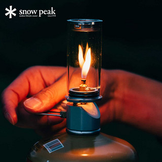 snowpeak雪峰户外露营瓦斯灯可调节便携玻璃燃气灯