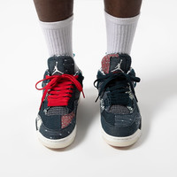 Nike耐克男女鞋Air Jordan 4 AJ4 时尚休闲篮球鞋DC9533-800 CW0898-400 蓝白 35.5