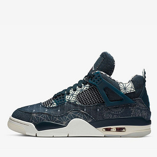 Nike耐克男女鞋Air Jordan 4 AJ4 时尚休闲篮球鞋DC9533-800 CW0898-400 蓝白 41