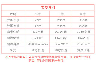 婴儿肚兜秋冬厚款纯棉新生宝宝红春秋冬季护肚围全棉儿童男女腹围（73cm(中号（2-6个月）四季款) 、甜心鼠baby）