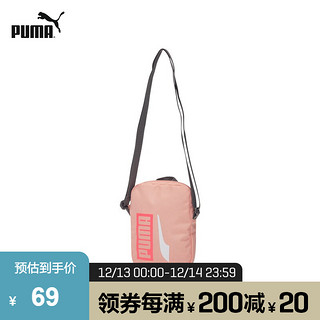 PUMA彪马官方 新款休闲印花单肩包 PORTABLE 078034 杏红色-20 OSFA/均码