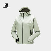 萨洛蒙（Salomon）女款 户外运动防水透气硬壳冲锋夹克衣 OUTLINE GTX WP JKT 铁灰色 C160330 S