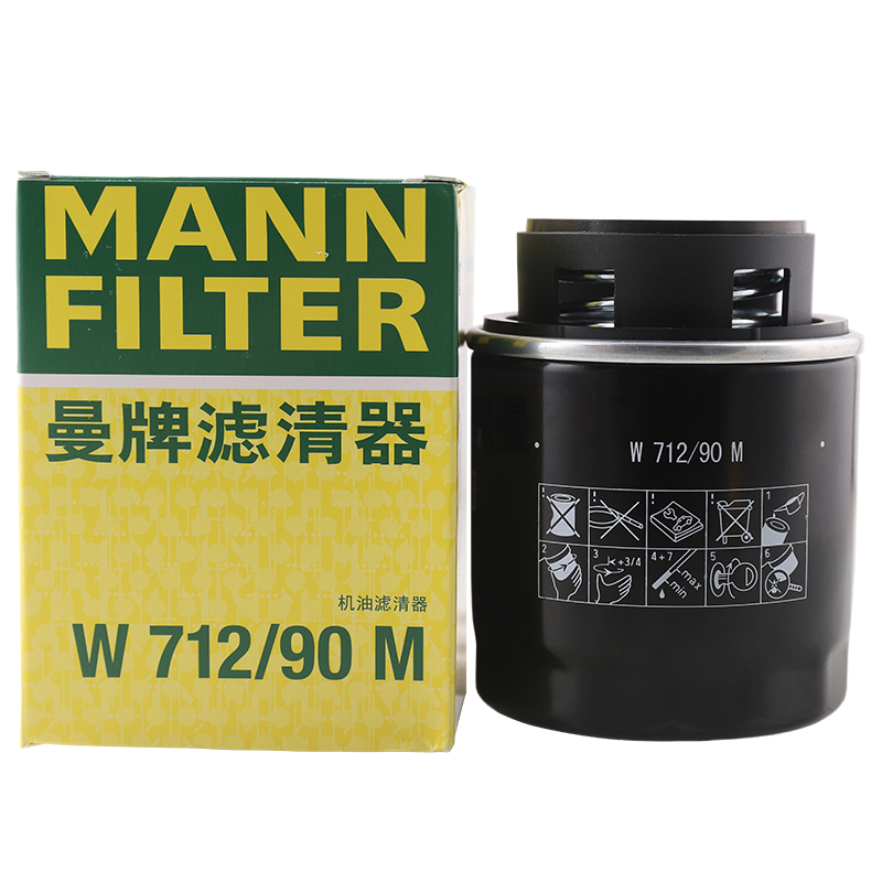 MANN FILTER 曼牌滤清器 W712 90M 机油滤清器