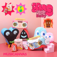 Musicanvas音乐画布baby电脑台式无线蓝牙音响女生卡通礼物3D环绕家用高音质户外便携式迷你小音箱小型低音炮