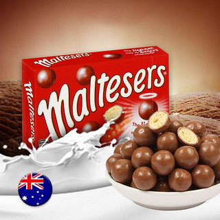 maltesers 麦提莎 澳大利亚进口 麦提莎 Maltesers 脆心牛奶巧克力 盒装90g 随身零食便携装 自营/零食/巧克力/礼物