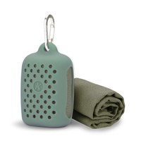 运动毛巾速干户外手腕便携快干吸汗擦压缩健身房男女跑步旅行快乾（硅胶款-小号-天蓝色-手腕巾）