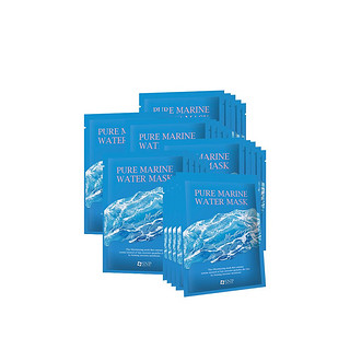 SNP 爱神菲 济州岛休海水保湿面膜10片三盒套装补水睡眠韩国玫瑰水乳正品