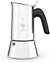 Bialetti New Venus 意式咖啡壶，钢制，4杯容量，适用于电磁炉