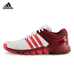 adidas 阿迪达斯 运动休闲鞋 QUICKFORCE 5.1 女子网羽球鞋 羽毛球鞋  BB4834 白红 39码