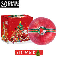 圣诞节礼物水果伴手礼袋平安夜苹果礼盒限定水果礼品刻字带字印字圣诞果 世界一号（巨型果500g）余生是你 满心欢喜