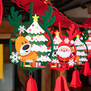 韩猫 圣诞装饰拉花 3m 12片