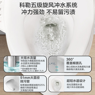 KOHLER 科勒 圣拉菲尔五级旋风智能盖组合 马桶+8297