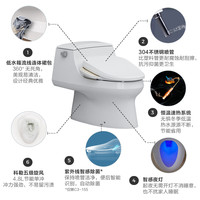 KOHLER 科勒 圣拉菲尔五级旋风智能盖组合 马桶+8297