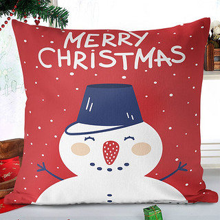 卡莎妮圣诞节装饰抱枕创意卡通沙发靠枕靠垫办公室靠背枕女生小礼品礼物 圣诞特供款 | 红色含芯