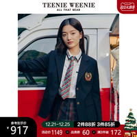 TeenieWeenie小熊休闲西装外套学院风JK制服短款韩版显瘦女秋冬款