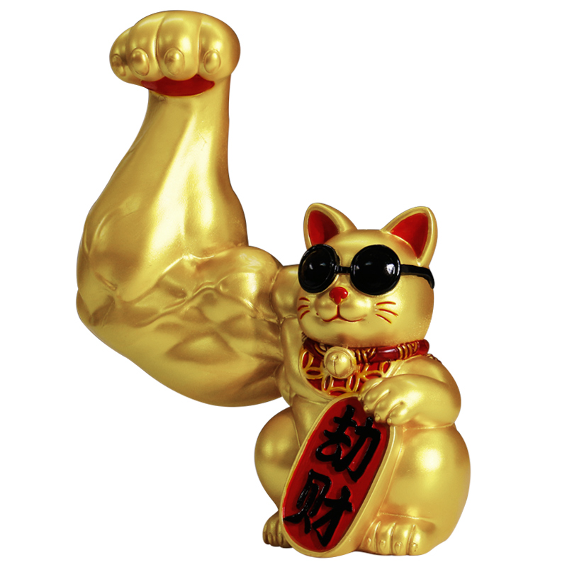 唯他蜜 麒麟臂 招财猫摆件