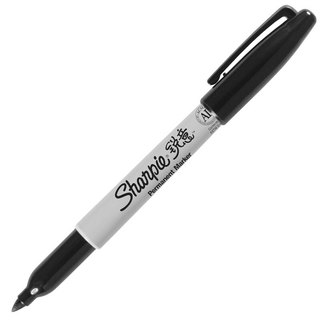 Sharpie 锐意 单头马克笔 混色 黑3红1 4支装