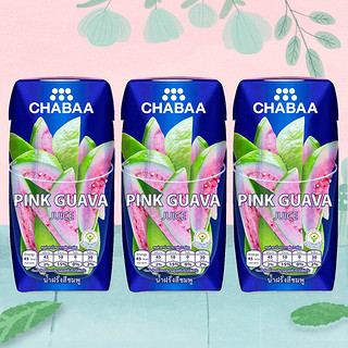 CHABAA 芭提娅 番石榴果汁 180ml*3瓶