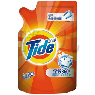 Tide 汰渍 全效360°洗衣液500g/2kg双重洁净污渍家用组合装洁雅百合香机洗手洗 500g