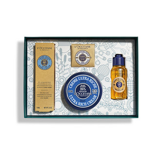 L'OCCITANE 欧舒丹 乳木果身体护理礼盒装 (特润版身体乳200ml+沐浴油75ml+经典护手霜75ml+香皂50g)