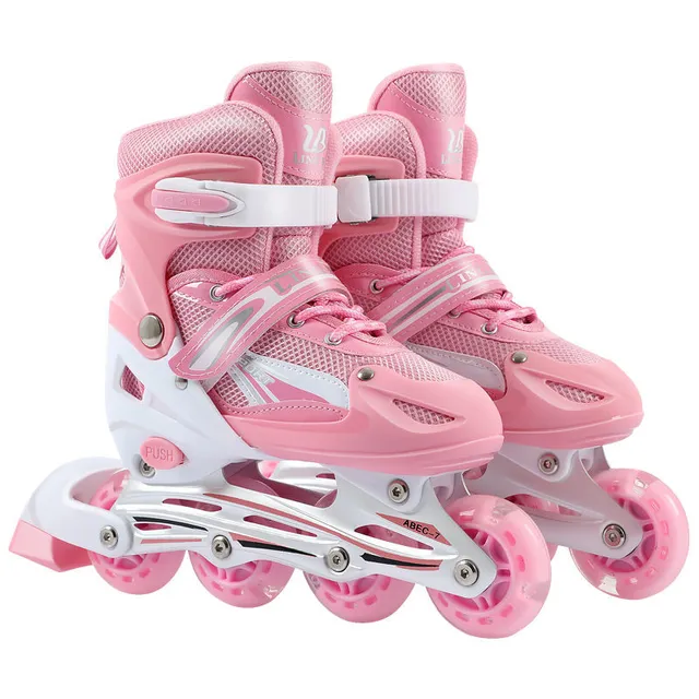 FLYING PIGEON 飞鸽 儿童溜冰鞋 粉色 M码