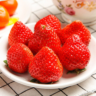 PLUS会员：欣娃 大凉山奶油草莓   净重约2.8斤