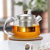佳佰 玻璃茶具整套泡茶壶煮茶器加厚耐高温烧水过滤茶壶办公功夫茶杯