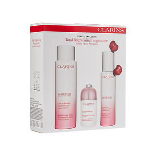 CLARINS 娇韵诗 护肤套装 (清透润白淡斑柔肤水丰润型200ml+焕亮乳液75ml+透亮焕白淡斑精华液第9代50ml)