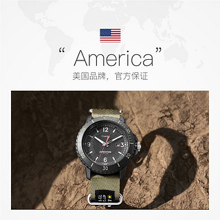 TIMEX 天美时 太阳能手表男休闲复古军旅风男士新款正品