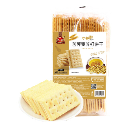 TANGRENFU 唐人福 木糖醇 苦荞麦苏打饼干 360g