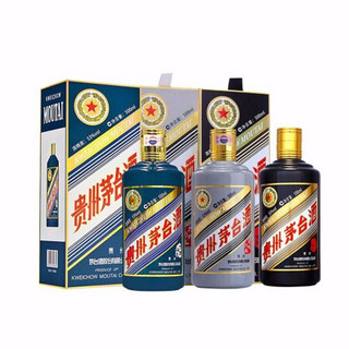 MOUTAI 茅台 生肖纪念 鸡狗猪 酱香型白酒 53度 500ml*3瓶 组合装