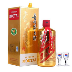 MOUTAI 茅台 颜色系列 金色 酱香型白酒 53度 500ml 单瓶装