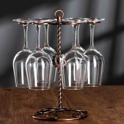 orange欧润哲高脚挂杯架红酒杯架倒挂酒杯架家居吧台收纳吊杯架高脚杯