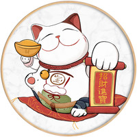 现代简约风招财猫玄关装饰画进门过道背景墙壁画日式餐厅卧室挂画