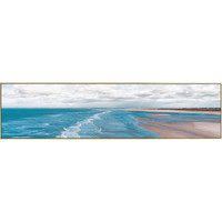 现代简约主卧装饰画客厅画摄影粉色海景海边北欧房间卧室床头挂画