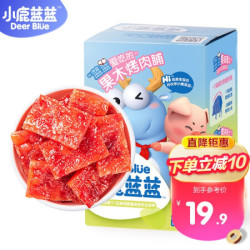 小鹿蓝蓝 _果木烤肉脯 儿童零食高蛋白0淀粉炭烤风味香嫩猪肉干 70g