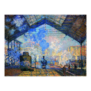 《圣拉萨车站》（84×109cm 油画布）