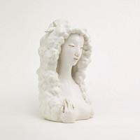 稀奇艺术 玻璃钢雕塑向京《羊时代》桌面人物摆件艺术作品新年礼物 白羊女