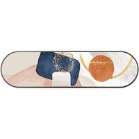 北欧轻奢卧室装饰画客厅背景墙公寓酒店房间床头橙色色块抽象挂画